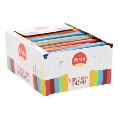PEMA Cestino con Cinque Diversi Tipi di Pane Integrale, Formato