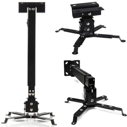 Soporte de pared para proyector ajustable ideal para cine en casa y salas de reunión