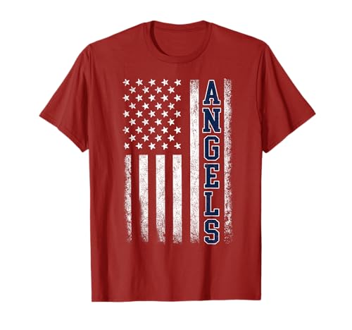 Angels Vintage US Flag Men Women Kid T-Shirt