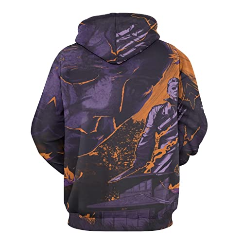 ZHANGXM All-Print Pullover Halloween Michael Myers 3D Printing Hoodie Sweatshirts Adult Men And Womens Casual Streetwear3