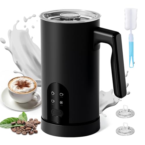 Torlaist Milk Frother and Steamer, 4-in-1 Automatic Electric Milk Frother 11.8oz/350 ml, Instant Hot...