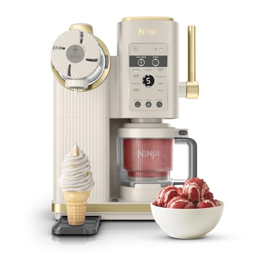 Ninja CREAMi Scoop & Swirl La heladera con 2 tarrinas y 13 funciones prepara helados, helados...