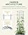 DAIM Multi Link Trellis Plant Support Garden Trellis for Climbing Plants Outdoor Plant Supports for Indoor Plants Stackable Fence Tower Modular L or V-Shape for Balconies & Gardens, Gray, 16 Pieces