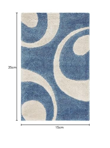 Image of Shaggy Carpet for Living Room 9 X 12 FEET Fluffy Plush Area Rug, Thick Fur Floor Carpet Modern Cozy Rug for Home Decor, Kids Room Bedside Hall, Durable Comfortable Shaggy Rug (Teal)