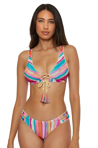 Lucky Brand Women's Porto Covo Tab Side Hipster Bikini Bottom, Swimwear Separates4