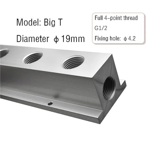 Vanne de dérivation d'échappement T G1/2 bloc 10 voies 50mm - 4
