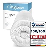 Dailydream Topper viscoelástico para colchón de 80x200, Grosor 3,5cm, Sobrecolchón Memory Foam, Edition Standard, Model S, Cubrecolchón de Espuma, Espuma viscoelástica Memoria, Topper Sofa