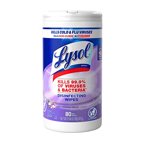 Lenços desinfetantes Lysol, Branco, 80 Count