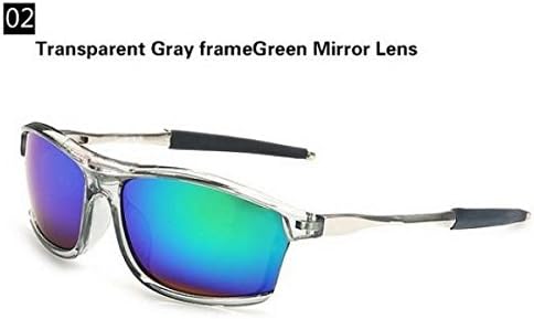 2015 Fashion Transparent frame Sunglasses men Brand Designer cycling Glasses Coating Mirrors Outdoors sun glasses for men Oculos (Red Mirror Lens)