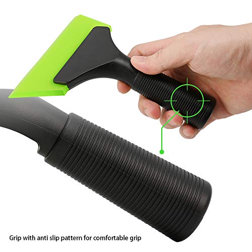 Foshio Small Squeegee With 5 Inch Green Rubber Blade Mini Wiper Window Tinting Tools For Mirror Glass Window Cleaner With Non-Slip Handle #TOP2
