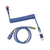 Key RB Premium Coiled Cable Blue Cab-6