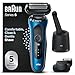 Produktbild Braun Series 6 Rasierer Herren Elektrisch mit EasyClick Aufsatz, Elektrorasierer & Barttrimmer, Reinigungsstation, SensoFlex, Wet & Dry, wiederaufladbar & kabellos, 61-B7500cc, blau
