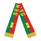 COUVER Reversible National Soccer Fan Scarf - Soft Knit Polyester Country Flag Design For Sports, Fan...