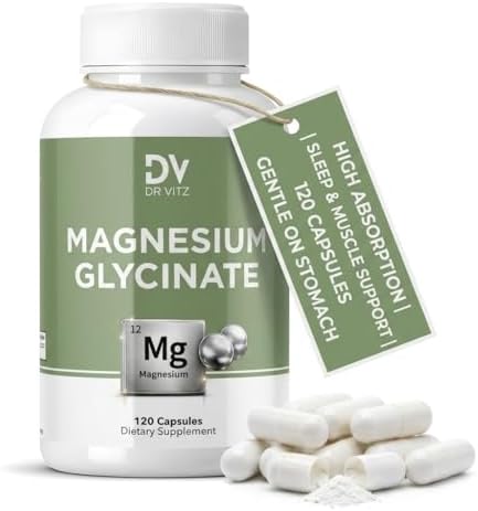 Magnesium Glycinate 200 mg Capsules – High Absorption Magnesium S...