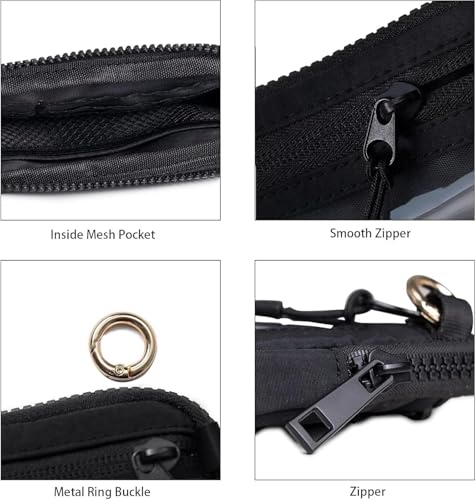 Commonlyto Wallet, The Wallet 2nd Gen Rfid, Waterproof Nylon Material Wristlet Nylon Wallets Coin Card Case (2PCS-E)2