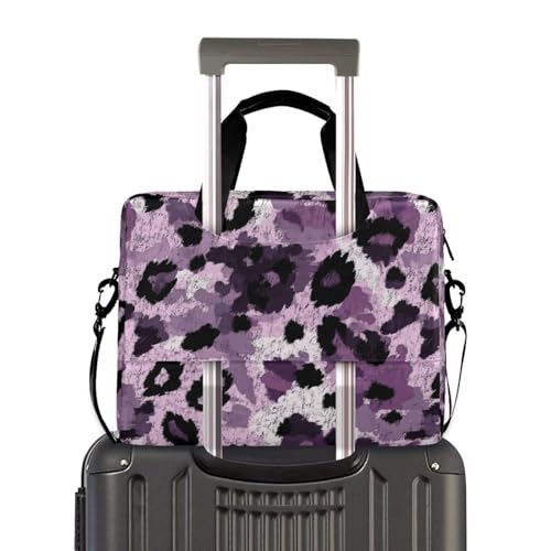 Bolsa maletín para portátil 15.6 pulgadas morado estampado miniatura 4