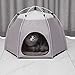 Tienda para Mascotas De Tamaño Mediano para Gatos Perros, Oxford Cloth Impermeable Resistente a los arañazos, Hexágono Plegable Lavable Casa para Mascotas(60 x 60 x 48 cm)