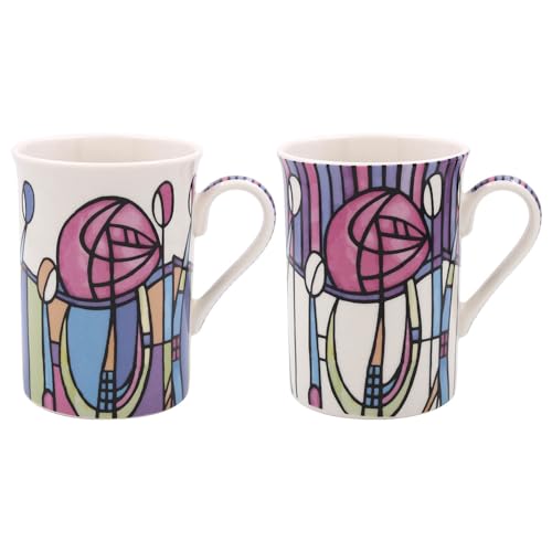 The Leonardo Collection Mackintosh Mug from LP95498 | Two Different Designs 1 Sent at Random | Fine China, Boxed 250ml