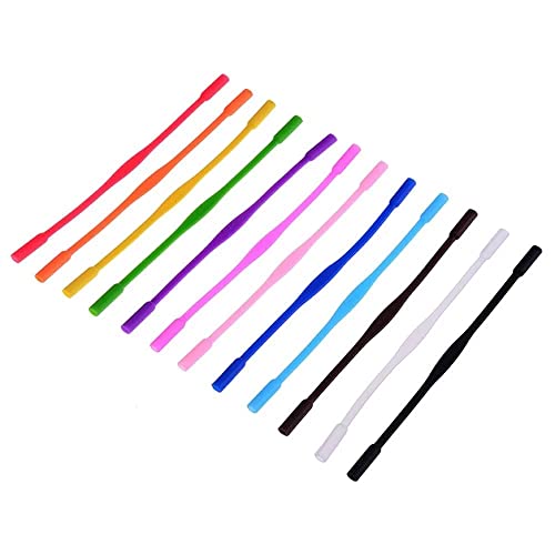MaoNativey 12 Piezas Correas de Silicona Antideslizante Para Gafas de Sol y Deportivas - Retenedor de Banda Elástica Para Niños y Pequeños