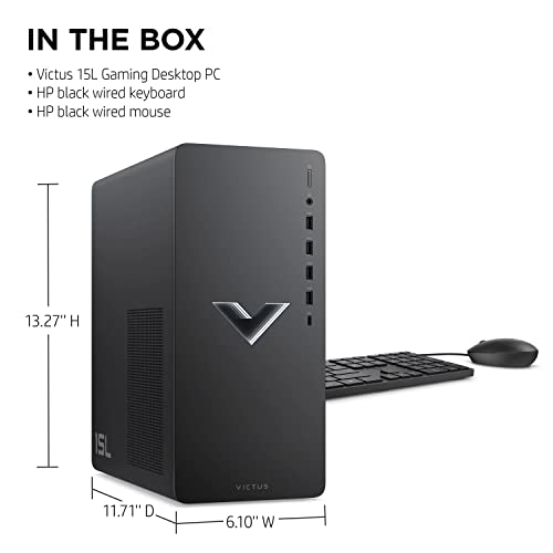 Hp Victus Gaming Desktop, Amd Ryzen 7-5700G Processor, Radeon Rx 6600Xt 8Gb Graphics(Outperforms Rtx 3060), 32Gb Ram, 2Tb Pcie Ssd, Wi-Fi 6, Hdmi, 3X Displayport, Win11, Black #TOP3