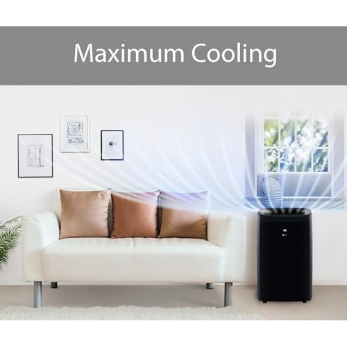 Image of LG 10,000 BTU (DOE) 14,000 BTU (ASHRAE) Smart Portable Air Conditioner, 115V, Cools 450 Sq.Ft. (18' x 25' Room Size), Voice Control, Works with LG ThinQ, Amazon Alexa, and Hey Google