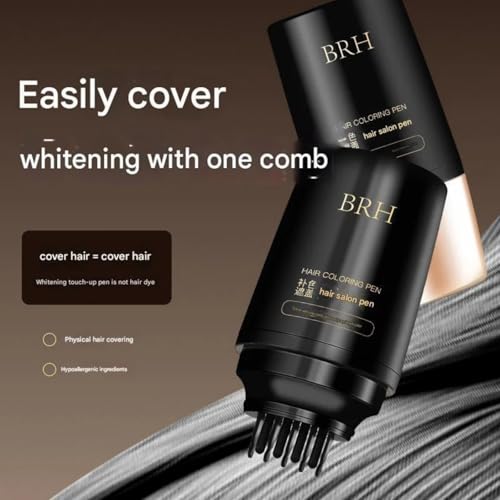 Image of Hair Dye StIck,Waterproof and Sweatproof Hair Color, 2-in-1 Portable Hair Dyeing SticK Comb, Hair Dye Brush, Instant Hair Coloring,HairPen Applicator for Adult