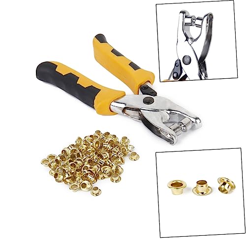 ORFOFE 3 Pecas Furador Giratório Multiferramentas Alicate De Couro Alicate Furador De Ilhós Soco De