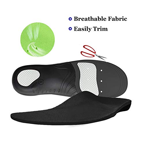 Image of Plantar Fasciitis Arch Support Shoe Inserts Women & Men - Insoles Orthotic Inserts for Flat Feet, Cushioning Shoe Insoles for Foot Pain, Running, Heel Spurs, Arch Pain High Arch - Boot Insoles