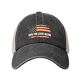 Vetrova Steve Hilton for Governor 2026 Hat 2026 Elections Denim Hats Mesh Back Golf Dad Caps Black