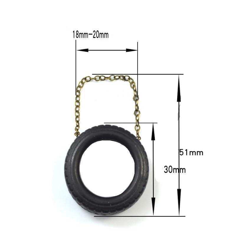 Ruote Decor Gomma 30 * 11mm 4Pezzi per Barca RC | pezzi decor gomma,antiurto,modifica diy nave