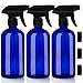 Belle Vous Vaporisateur Vide Réutilisable en Verre Bleu (Lot de 3) - Pulverisateur Vide 500 ml - Bouteille Spray 2 Réglages pour Produits de Nettoyage, Aromathérapie et Huiles Essentielles