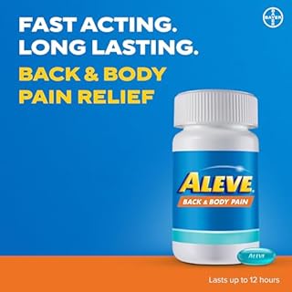 ALEVE Back and Body Pain Relief, clinically proven, Fast-Acting, Long-lasting, Naproxen Sodium 30 count