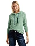 Cecil Shirt mit Langarm, Jacquard Muster und Kapuze mit Tunnelzugbund