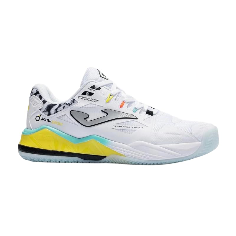 Joma Zapatillas Top Spin 2602OM Blanco/Amarillo 2026