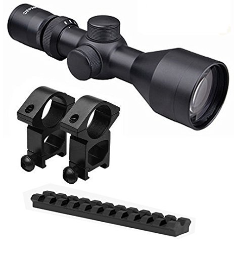 M1SURPLUS 3-9x40 Compact Scope + Rings and Optics Rail Mount for Ruger 10/22 Rifles