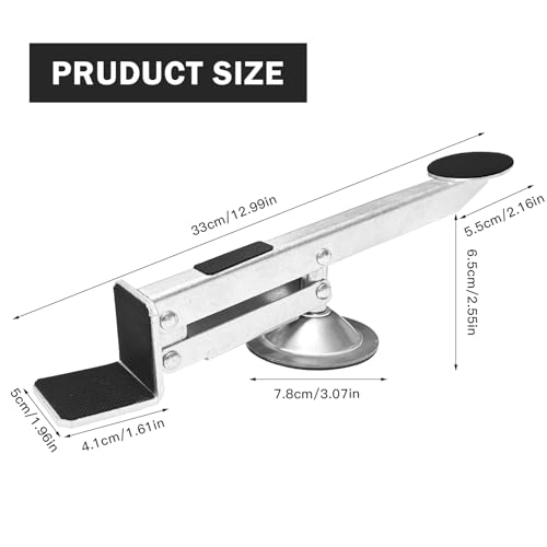 Chingcoo Türheber, Türheber für Zimmertüren, 360 Grad Drehung Möbelheber Plattenheber, Fußbetätigt Hebewerkzeug Möbelheber für den Türeinbau, Maximale Hebkraft 100 KG