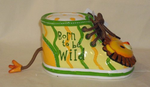 Giftcraft Bootieful Bootique Child's Bank Born to Be Wild 482504