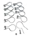 (10 Pack) Tension Bands with Bolts & Nuts for Chain Link Fence, Gate, Posts (2-3/8")