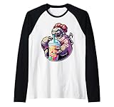 Skorpion Bubble Boba Tea Anime Cute Kawaii Raglan