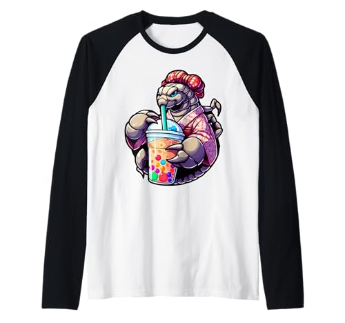 Skorpion Bubble Boba Tea Anime Cute Kawaii Raglan