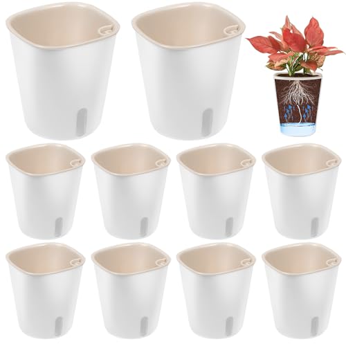GOMETY 10 Stück Selbstwässernder Blumentopf, Selbstbewässerungsto...