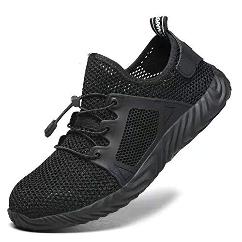 HEWXWX Chaussures de sécurité 2020 Bien-être, à la Mode et Respirantes Bout d'acier Applicable à l'extérieur Anti-fragmentation Anti-dérapant Perforation, pour Hommes Femmes,C-EU42 Cover