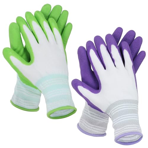 Aysatogc 2 Pairs Gardening Gloves