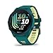 Garmin Forerunner® 170 Music, GPS Running Smartwatch, Advanced Training Metrics and Recovery Insights Plus Music Storage, Teal Green with Teal Green/Citron Band