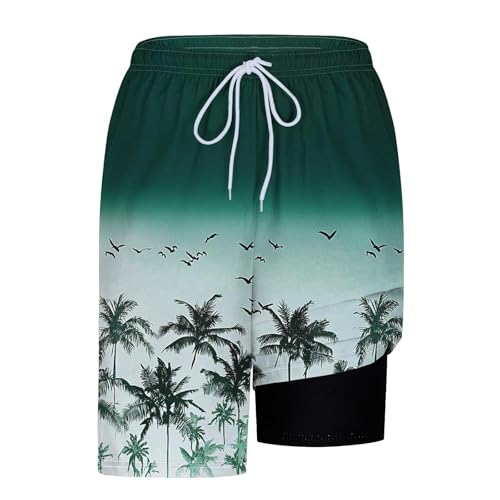 Xiaojmake Men Swim Trunks 7 Inch Quick Dry Swimming Shorts 2 in 1 Beach Swimwear Bathing Suits with Liner and Zipper Pockets2