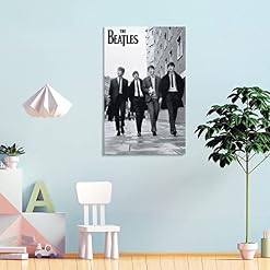 SAXTZDS Poster décoratif sur toile The Beatles – Noir et blanc – Décoration murale moderne pour chambre à coucher – 30 x… - Les Beatles, Paul McCartney, John Lennon, RIngo Starr, George Harrison SAXTZDS Poster décoratif sur toile The Beatles - Noir et blanc - Décoration murale moderne pour chambre à coucher - 30 x… – Image 4