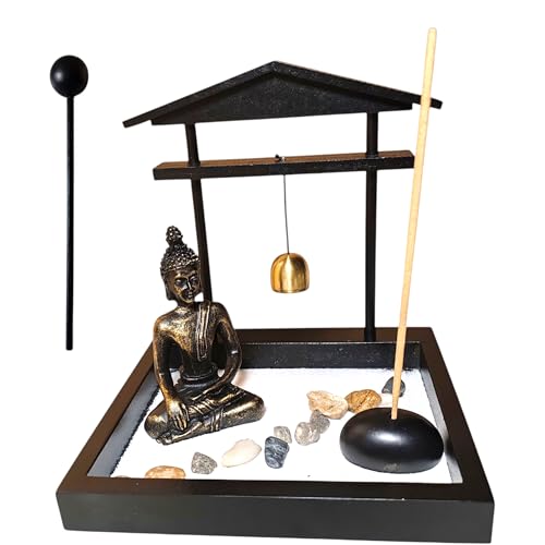 ZEN&TAO - Japanese Miniature Zen Garden Set for Meditation, Home Decor or Gifting (Design B) - -5%