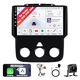 Autoradio Android 14 Pour Dodge Ram 1500 2500 3500 (2013 2019) avec climatisation manuelle   Écran tactile IPS 9