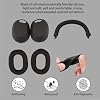 [3 unidades] funda para Sony WH-1000XM6, funda protectora de silicona NOUKAJU, protectores de silicona para almohadillas, diadema y auriculares, funda para Sony WH-1000XM6 (negro) 6