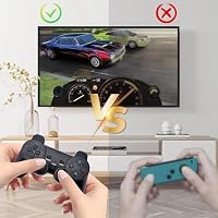 SUNYANK Retro Gaming Konsole Kabellos, 23.000+ Eingebaute Spiele, 9 Emulatoren, 4K HD, 2 Wireless Game Controller, Plug and Play für TV, Schwarz, Version 2026 – Ansicht 6